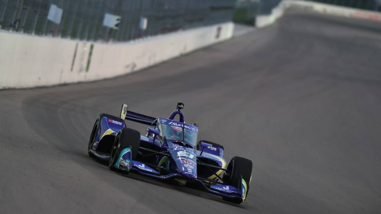 Colton Herta lidera el test de Gateway, con el debut oval de Grojsean