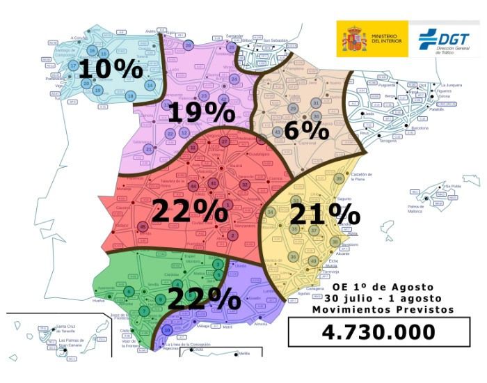 La DGT prepara la operación especial 1º de agosto 2021