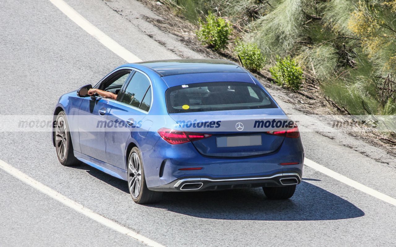 Foto espía Mercedes Clase C PHEV 2022