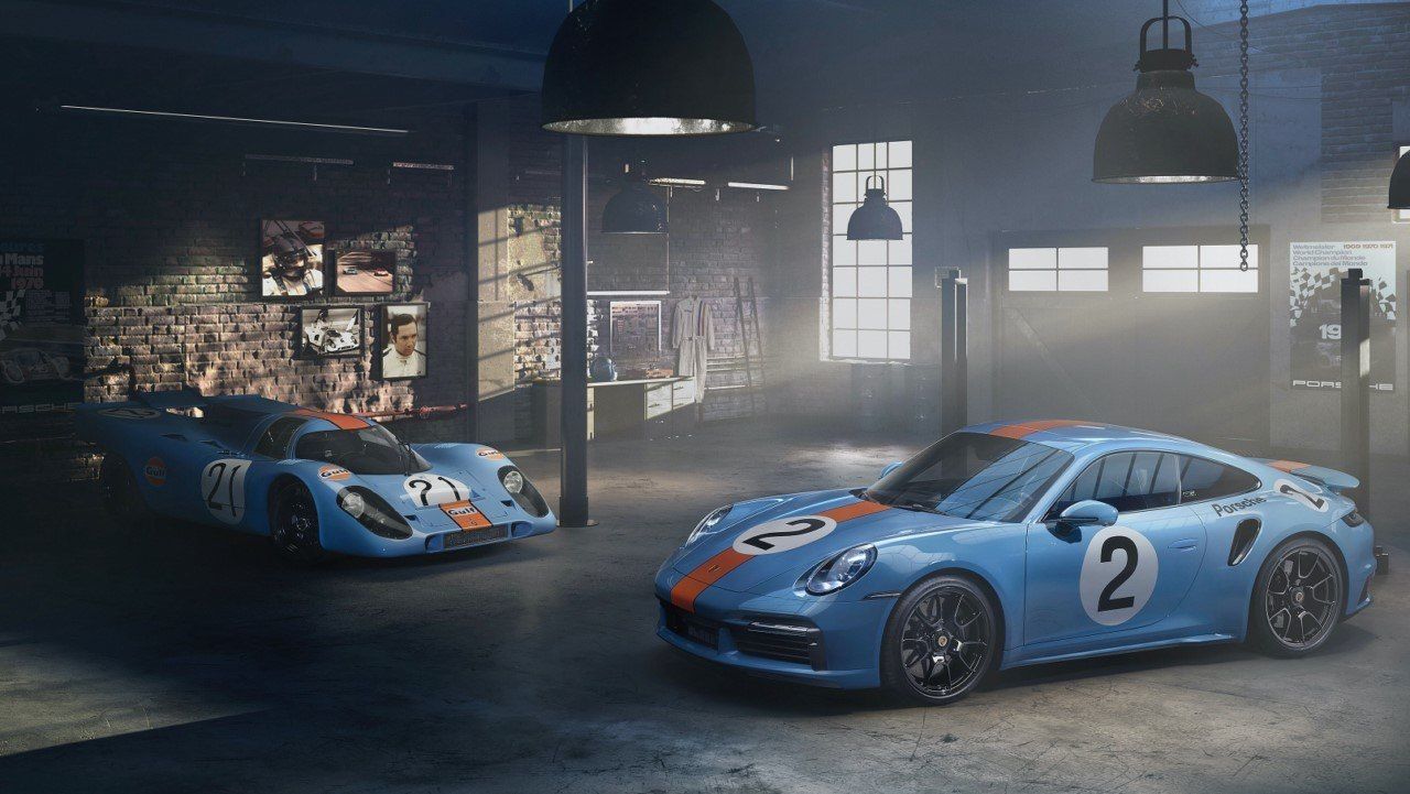 El Porsche 911 Turbo S se viste con los colores de Gulf para una subasta