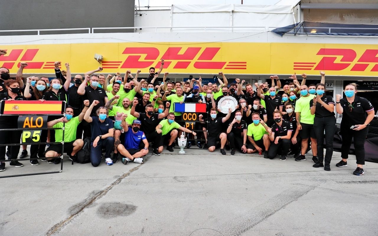 Así vio Alpine la victoria de Ocon y la gesta de Alonso en Hungaroring