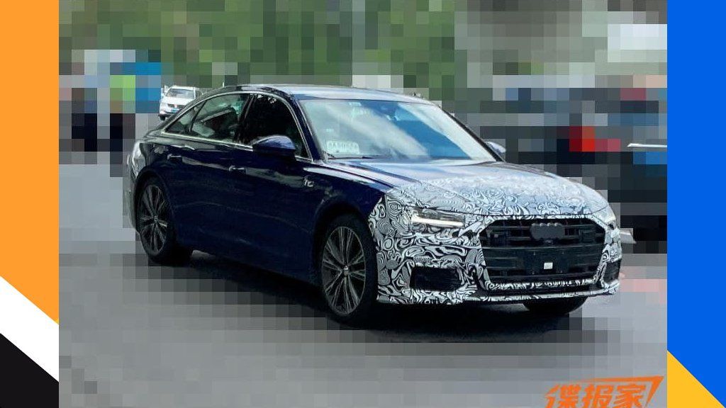 Cazado el Audi A6 L Facelift 2022 en unas fotos espía, la berlina larga para China