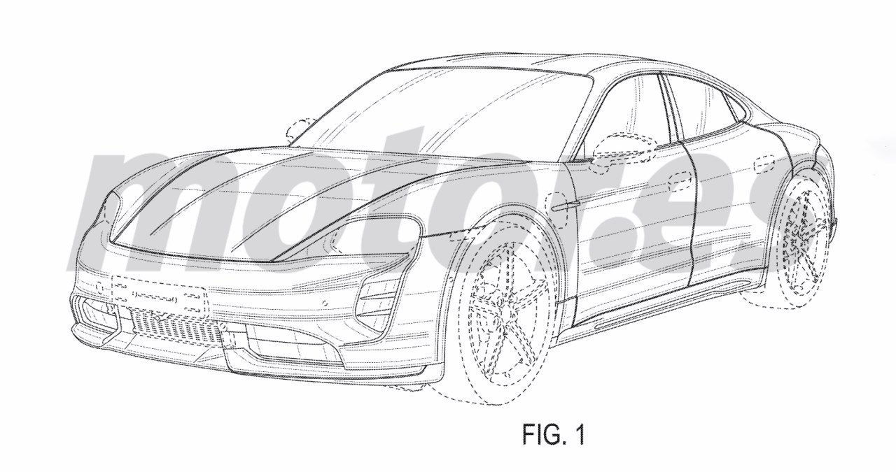 Filtrado del registro de patentes el Porsche Taycan Cross Sedan