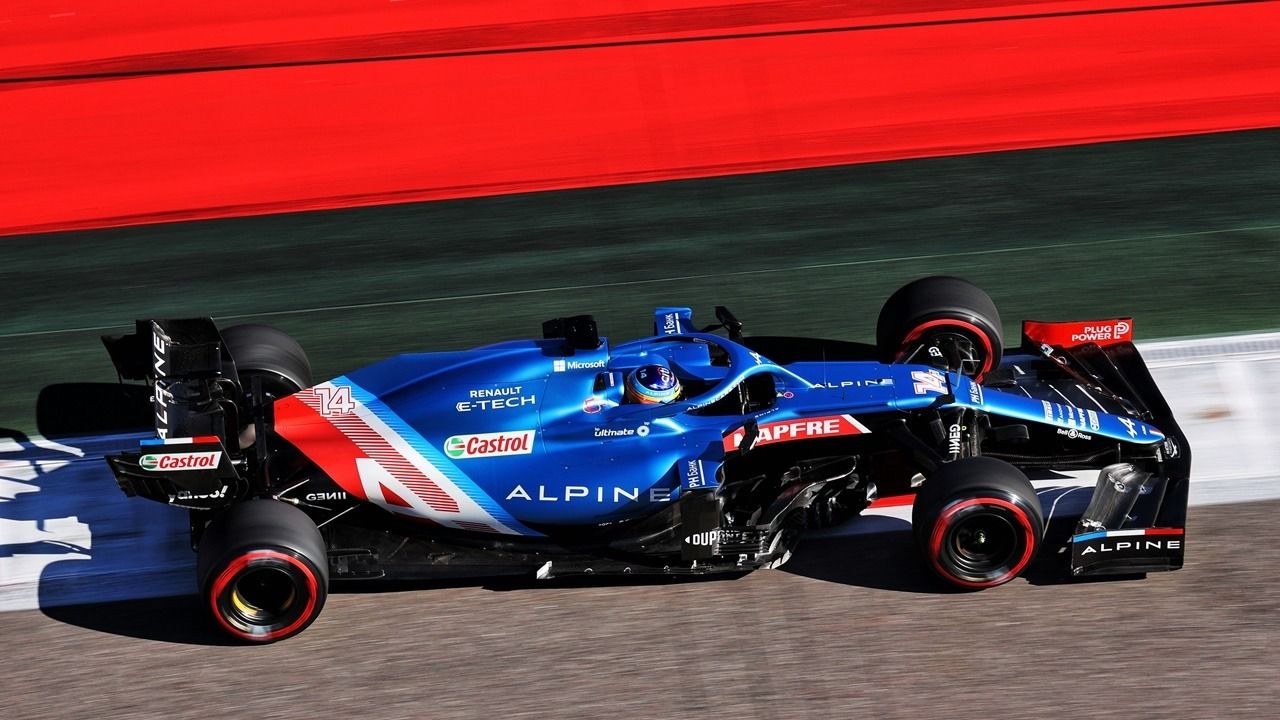 Alonso, «contento» con un Alpine A521 que «parece ir bien» en Sochi 