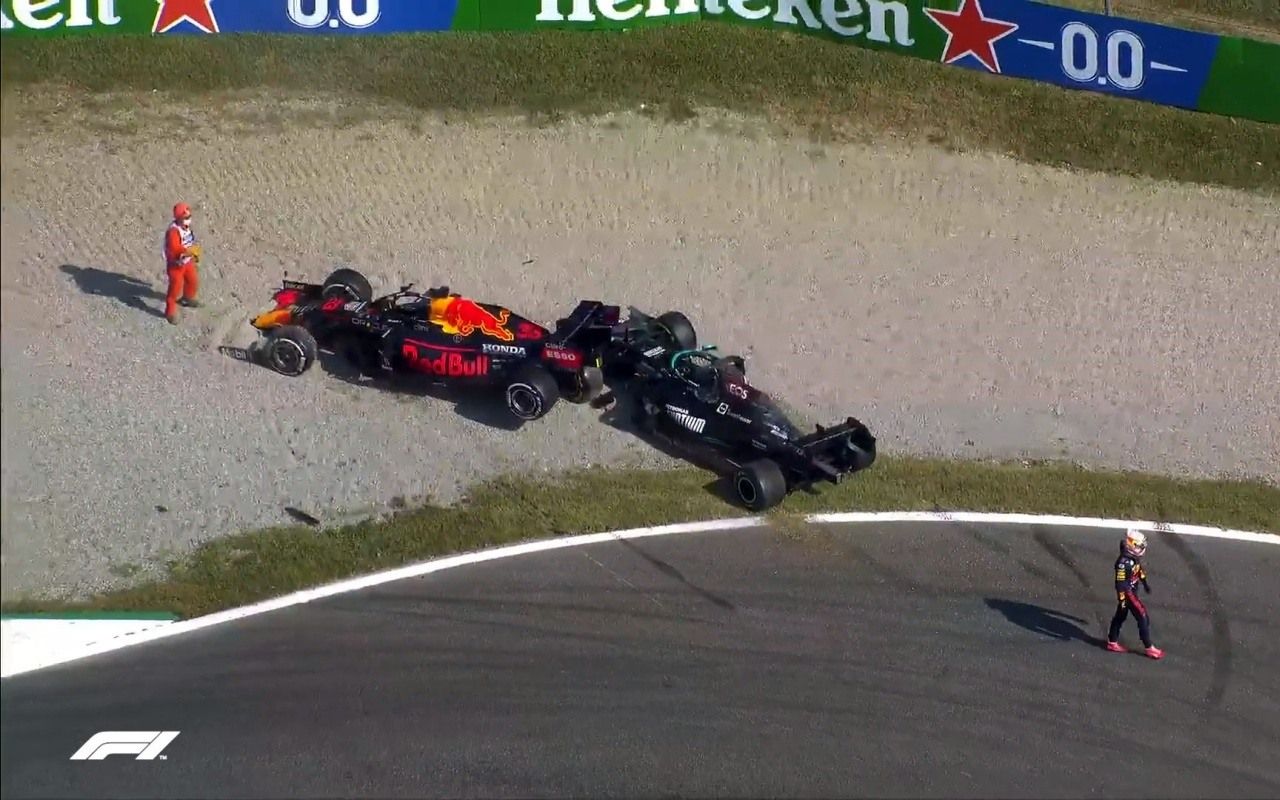 Hamilton y Verstappen se culpan mutuamente: «Aterrizó sobre mi cabeza»