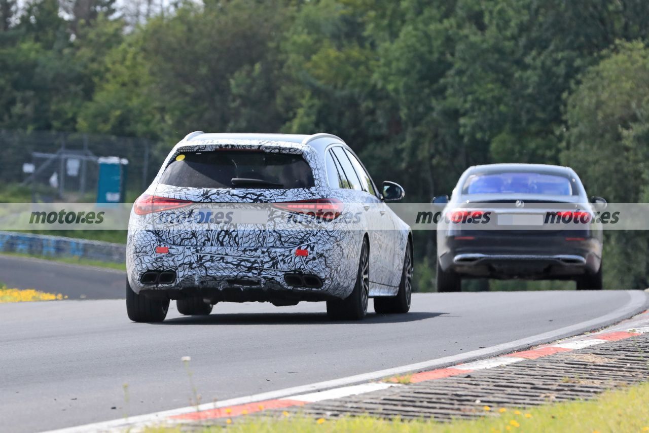 Foto espía Mercedes-AMG C 63 Estate 2022 en Nürburgring - exterior