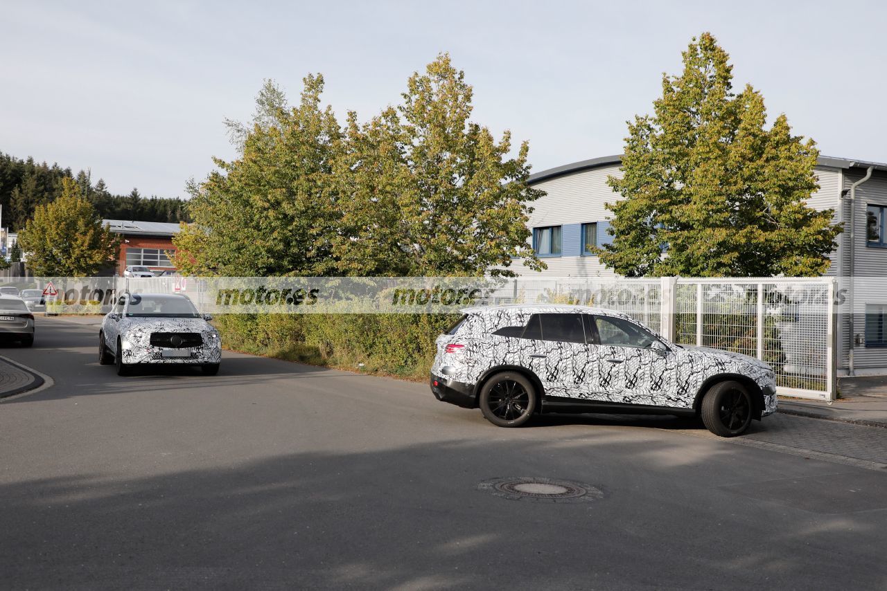 El Mercedes GLC 2022 revela nuevos detalles a su paso por Nürburgring