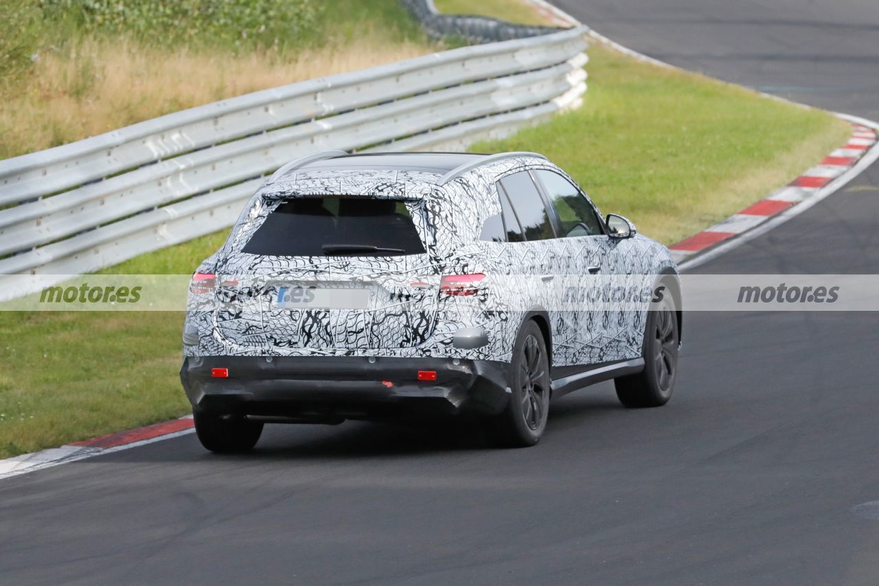 Foto espía Mercedes GLC 2022 en Nürburgring - exterior