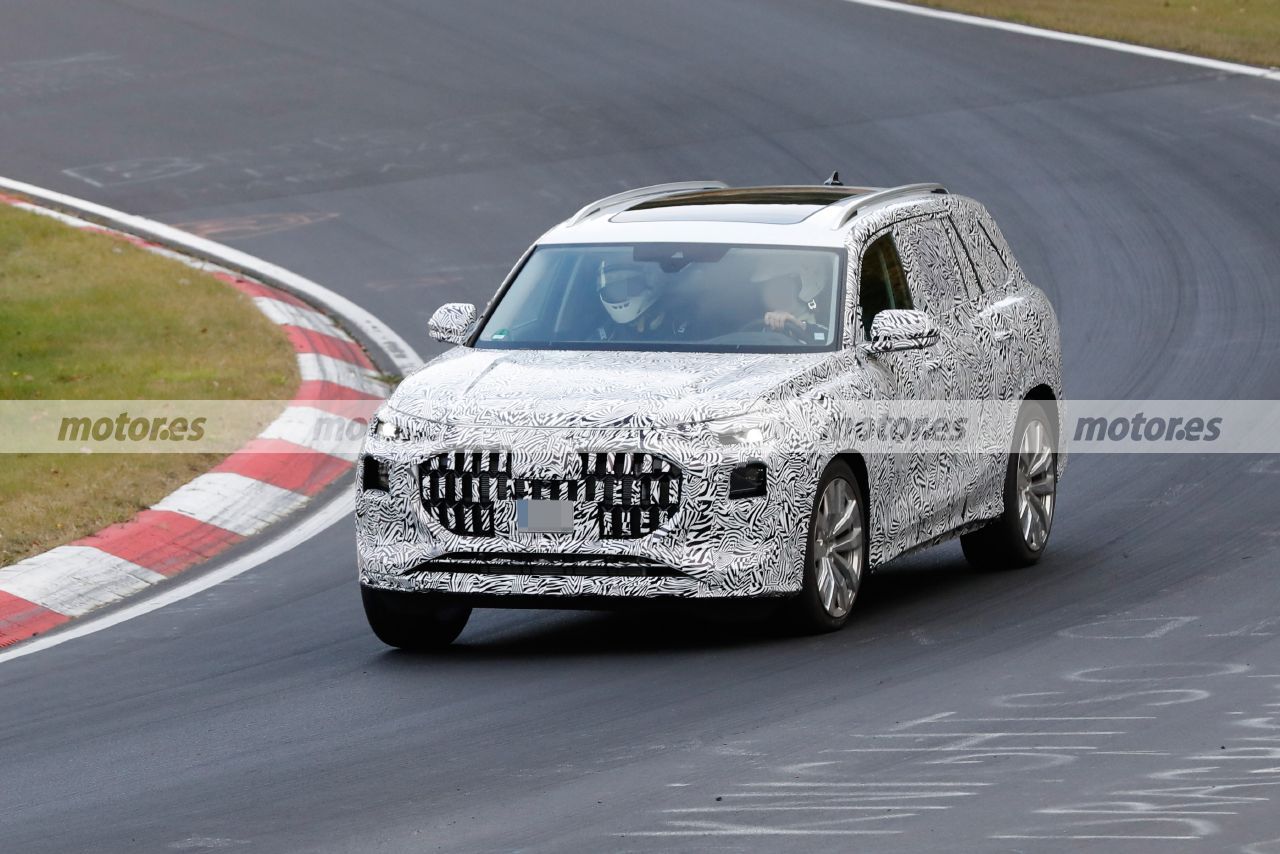 Foto espía Audi Q6 2022 en Nürburgring - exterior