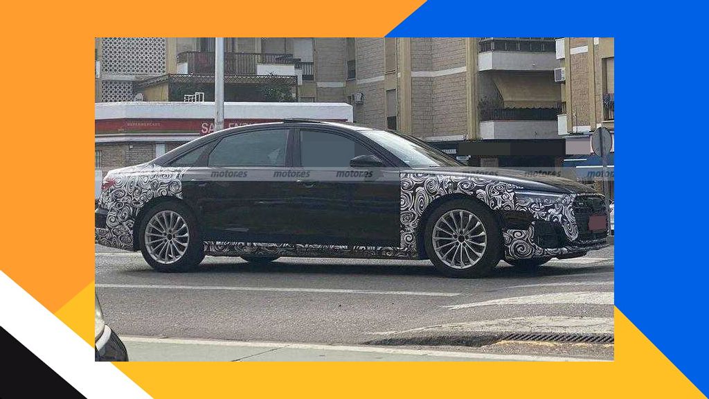 El Audi A8 Facelift 2022 vuelve a ser cazado en fotos espía en unas pruebas urbanas