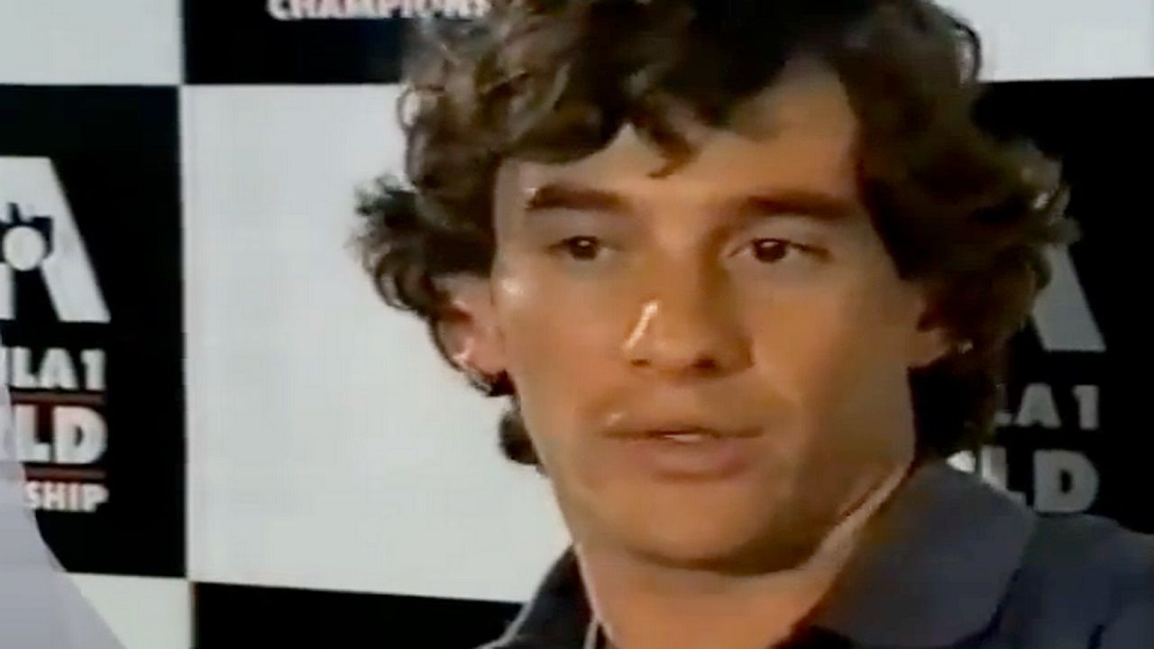 Ayrton Senna en la entrevista con Stewart