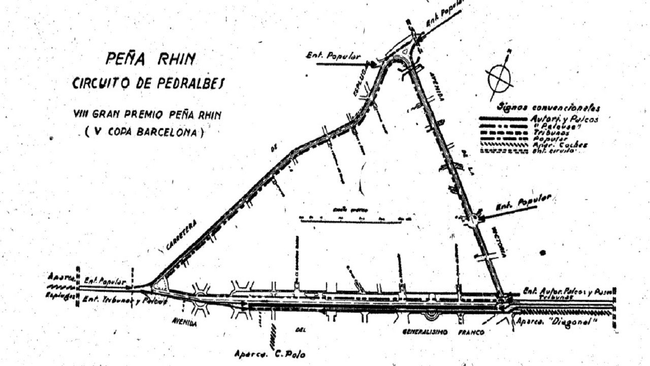 Circuito de Pedralbes en 1946