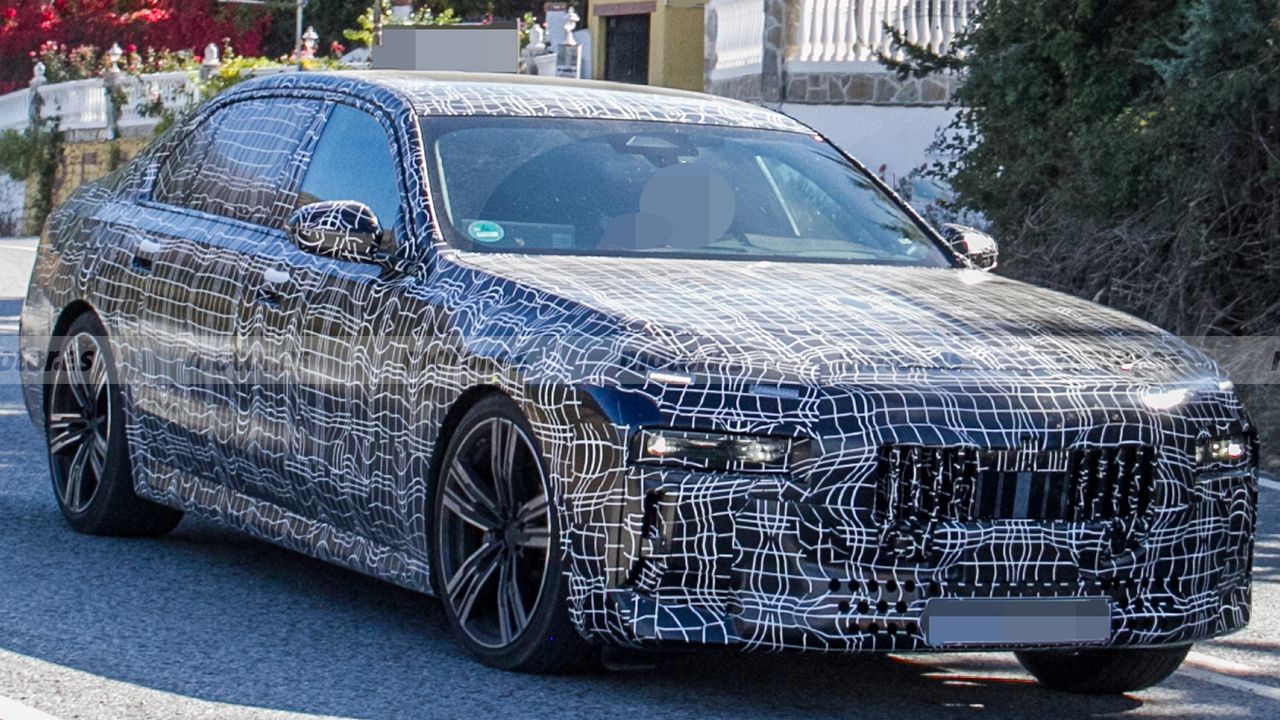 Los faros del nuevo BMW Serie 7 2023 al detalle en estas fotos espía