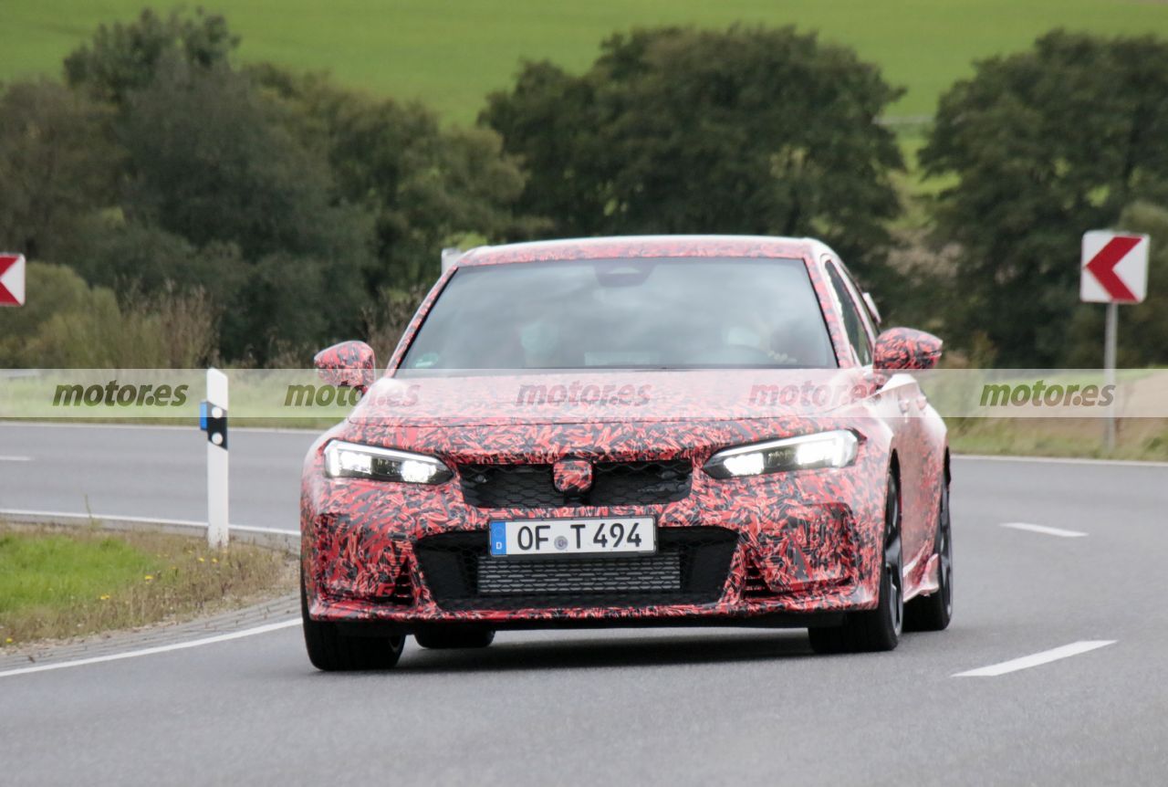 El nuevo camuflaje del Honda Civic Type R 2023, al detalle en estas fotos espía