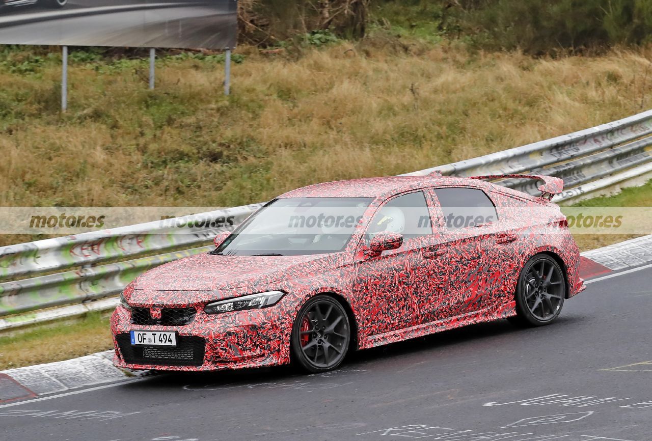 Foto espía Honda Civic Type R 2023 en Nürburgring - exterior