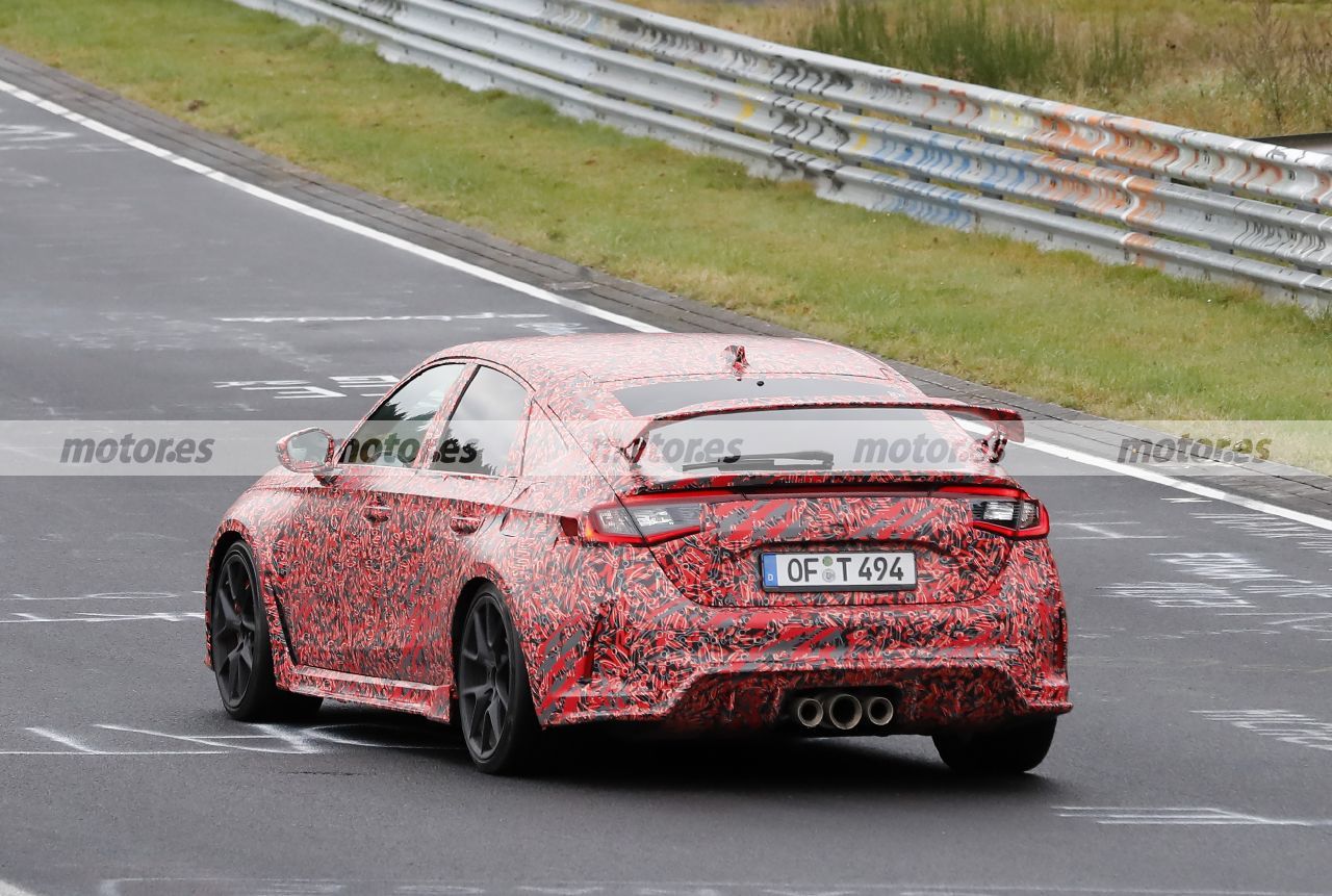 Foto espía Honda Civic Type R 2023 en Nürburgring - exterior