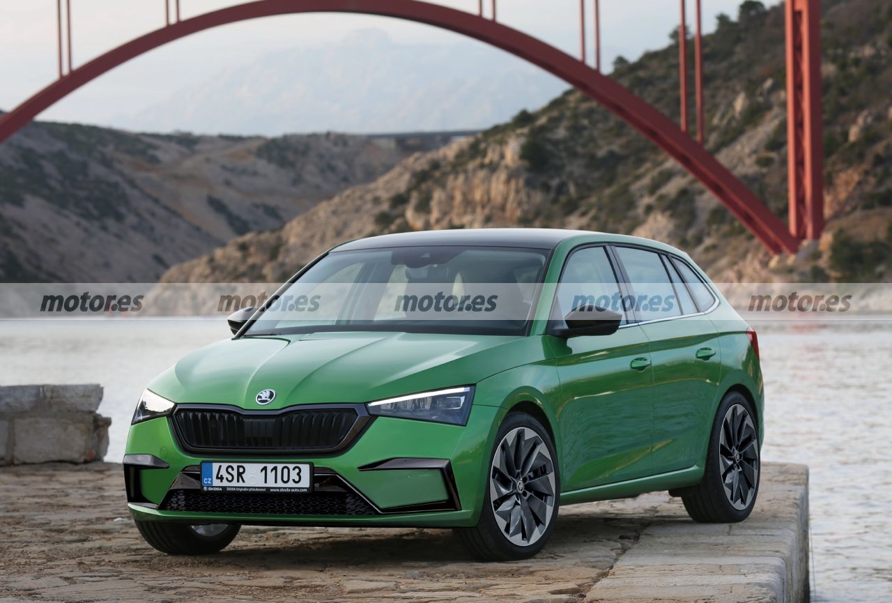 Adelanto del Skoda Scala Facelift 2023, el compacto se revitaliza