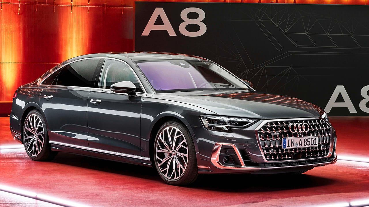 Audi A8 2022, nuevo diseño y tecnologías para la icónica berlina de lujo