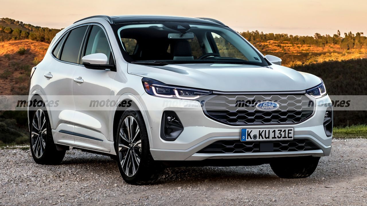 Desvelamos la nueva imagen del Ford Kuga Facelift 2023 en este fiel adelanto