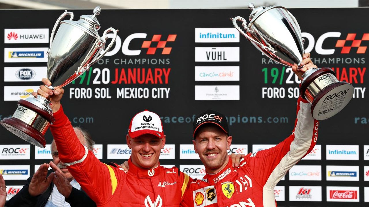 Mick Schumacher y Sebastian Vettel, equipo alemán en la ROC 2022