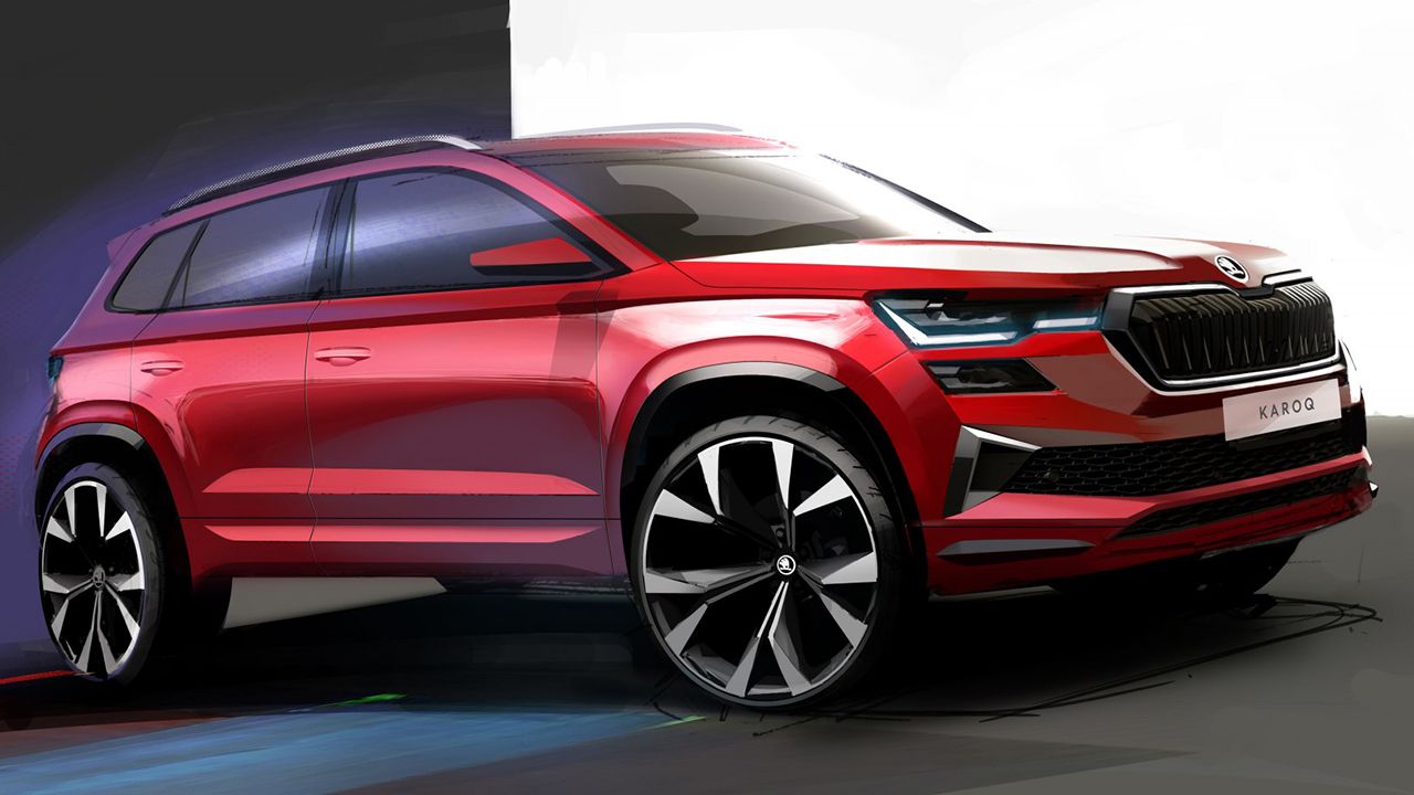 Skoda Karoq 2022, vista previa de la esperada renovación a través de unos bocetos