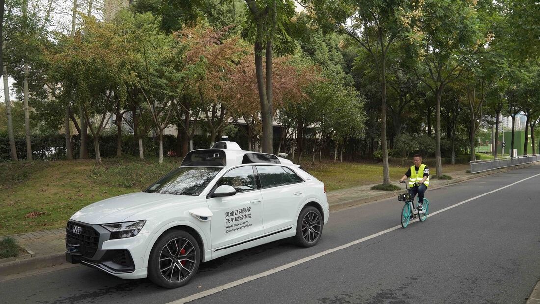 El Audi Q8 se transforma en un prototipo de conducción autónoma de nivel 4 en China