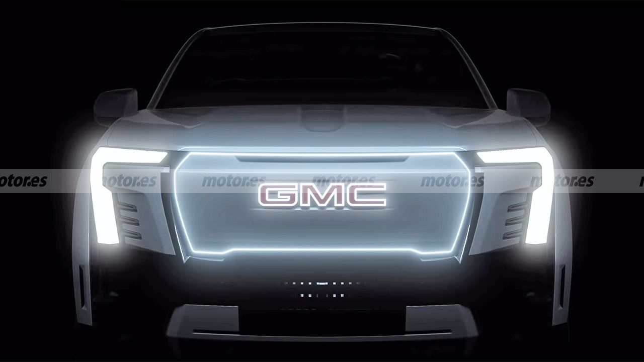 El nuevo GMC Sierra 100% eléctrico se vislumbra en este adelanto oficial