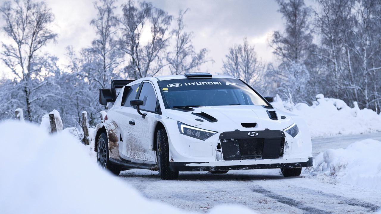 Hyundai presenta el Hyundai 20 N Rally1 de forma 'oficiosa' en su último test