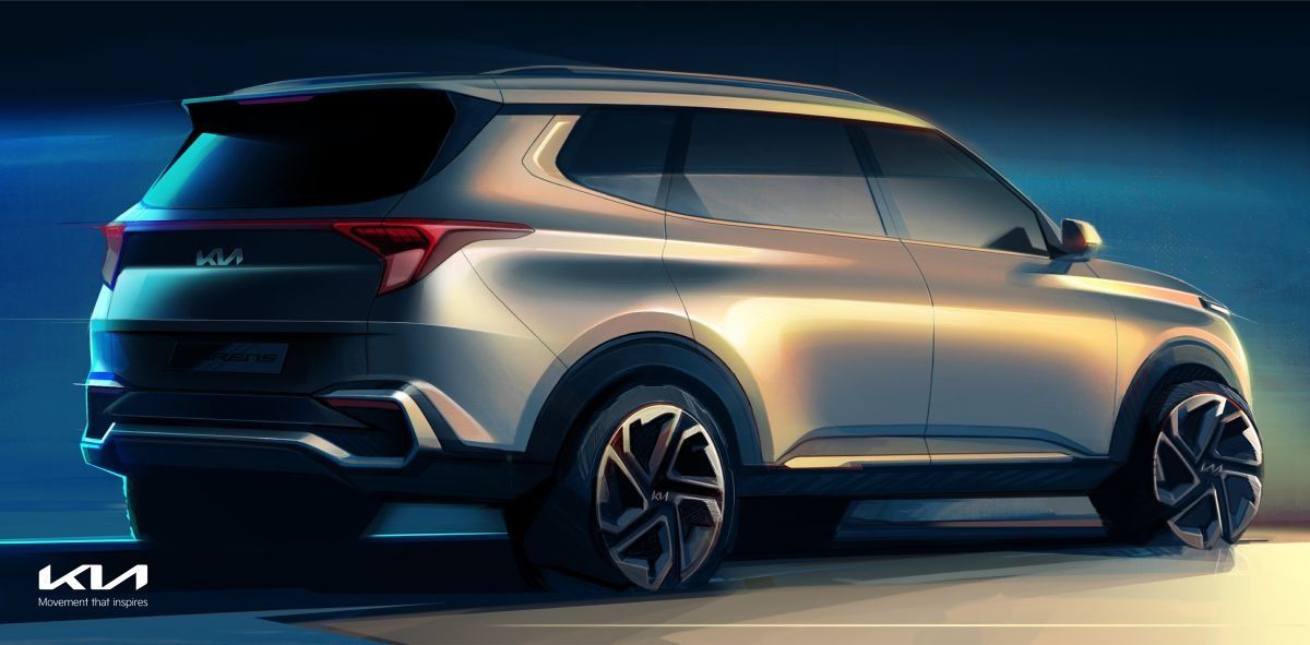 Teaser KIA Carens 2022 India - exterior