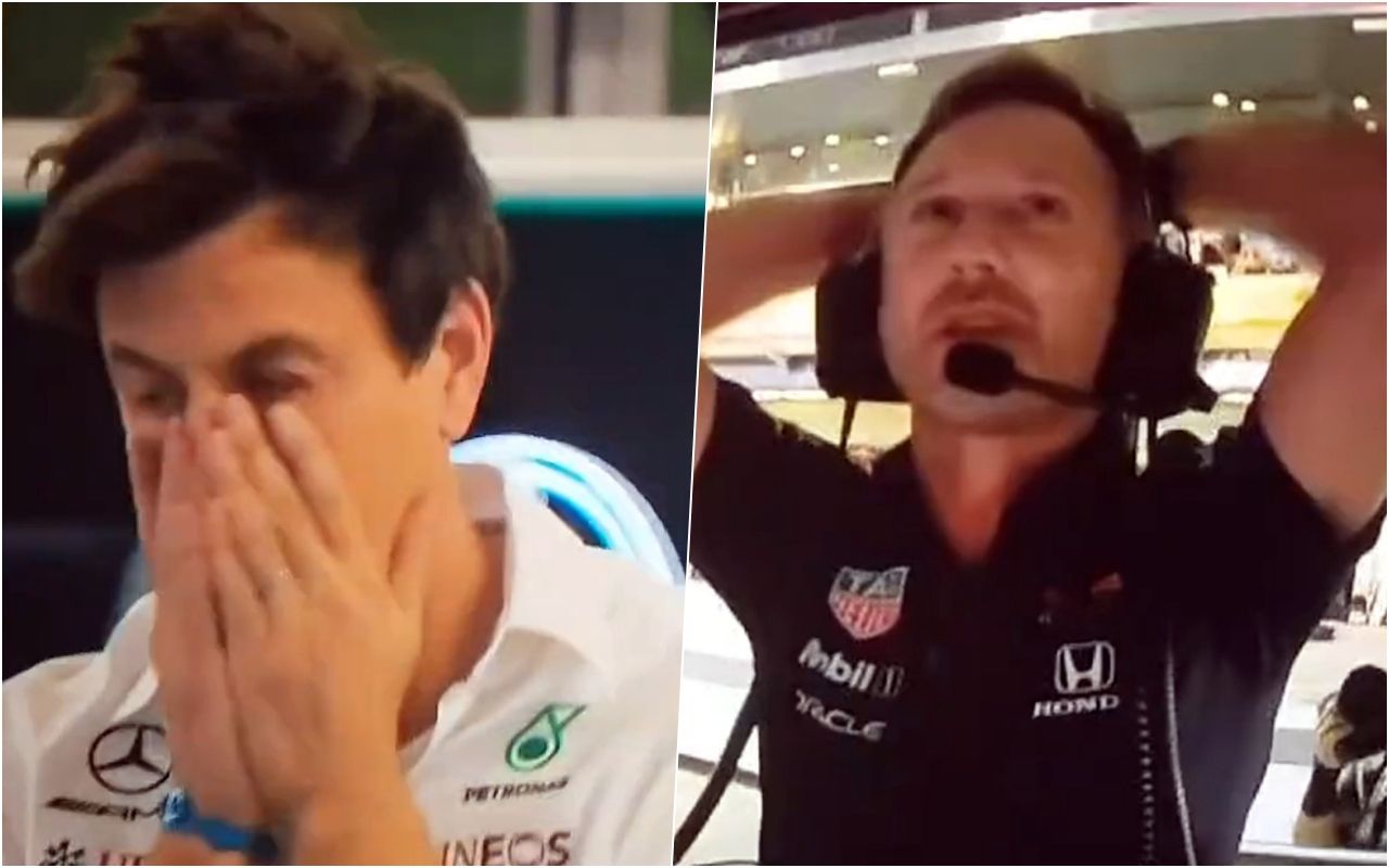 Vídeo: Wolff y Horner, al borde del colapso en la última vuelta en Yas Marina