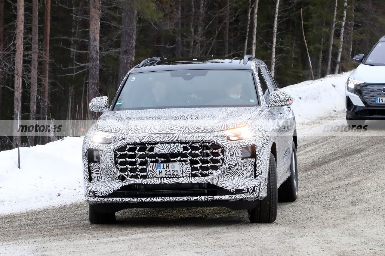 El misterioso Audi Q6 2022 para China vuelve a las pruebas de invierno