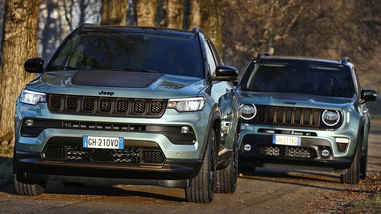 Jeep presenta las nuevas versiones e-Hybrid del Renegade y del Compass