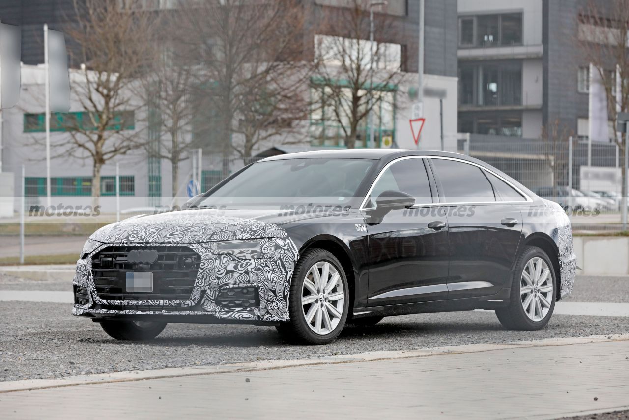 La berlina del Audi A6 Facelift 2023, vista desde todos los ángulos en fotos espía 