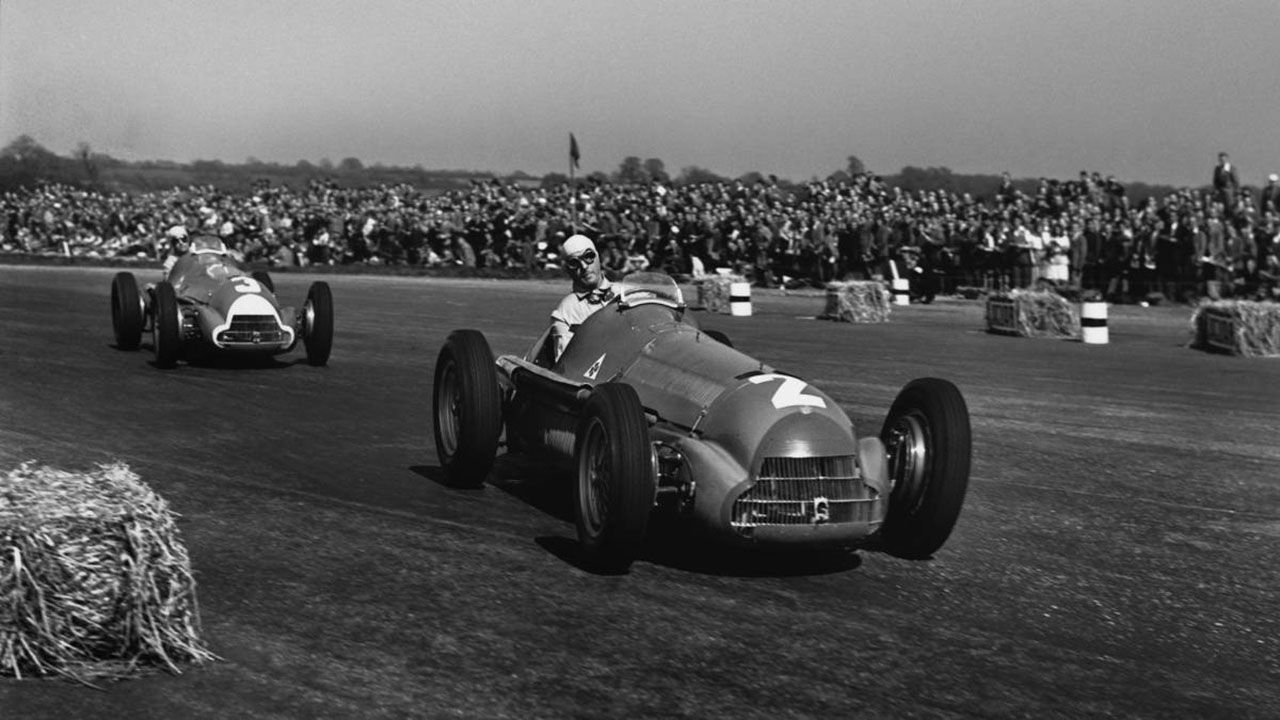 Alfa Romeo 158 en Silverstone 1950