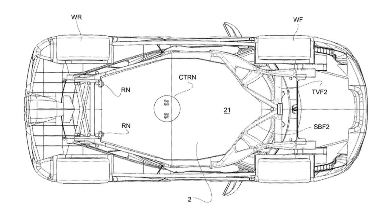 Ferrari patenta la futura plataforma de sus coches eléctricos