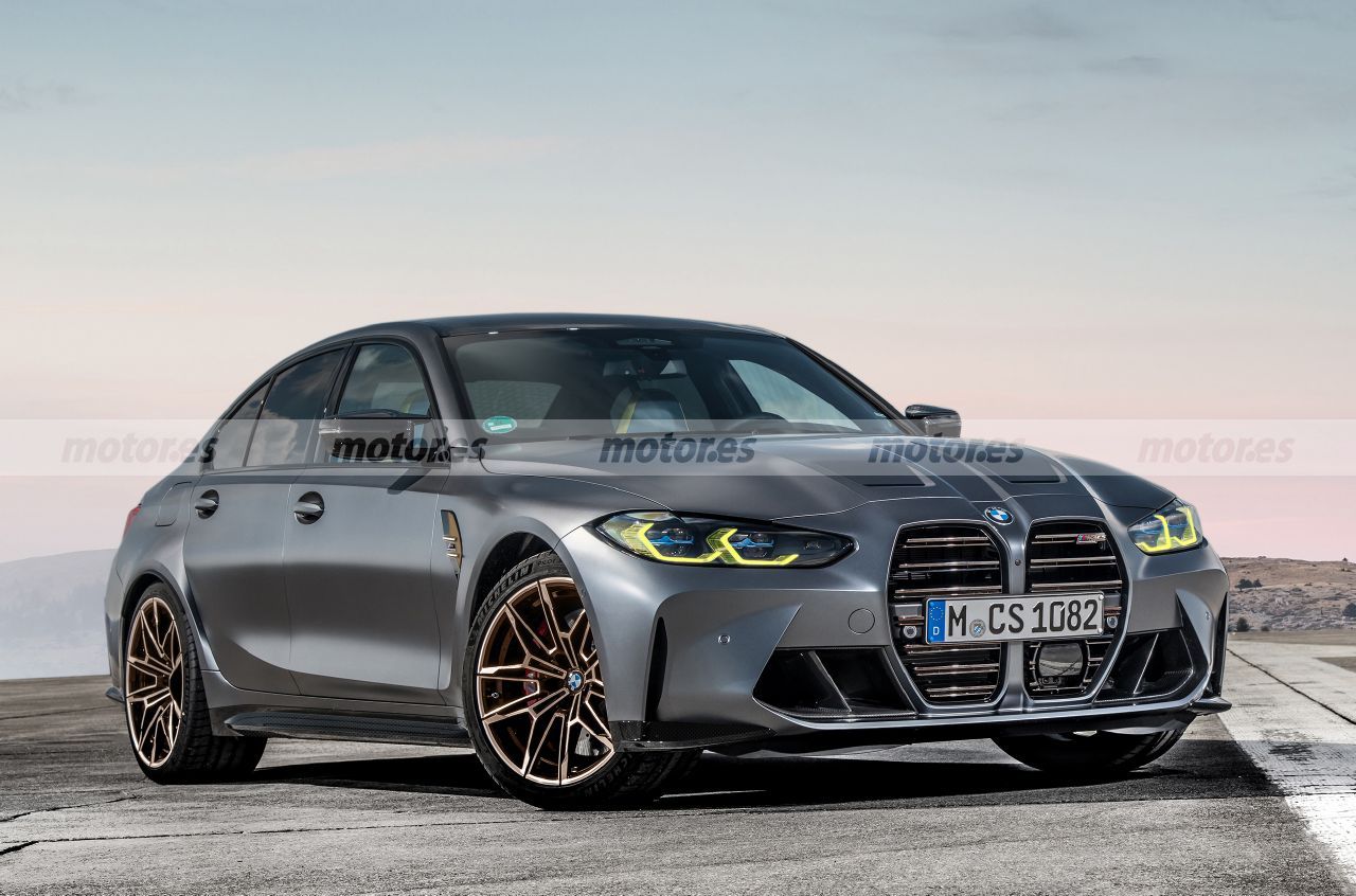 Adelanto del nuevo BMW M3 CS 2023, una berlina de tinte muy radical en camino