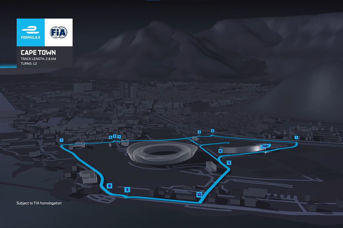 La Fórmula E presenta el circuito del ePrix de Ciudad del Cabo