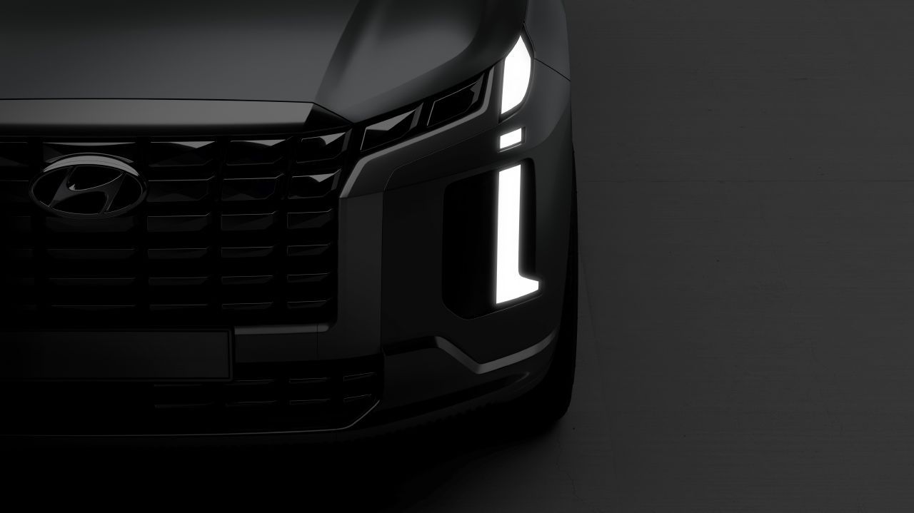 Primer adelanto del nuevo Hyundai Palisade Facelift 2023, que debuta en Nueva York 2022