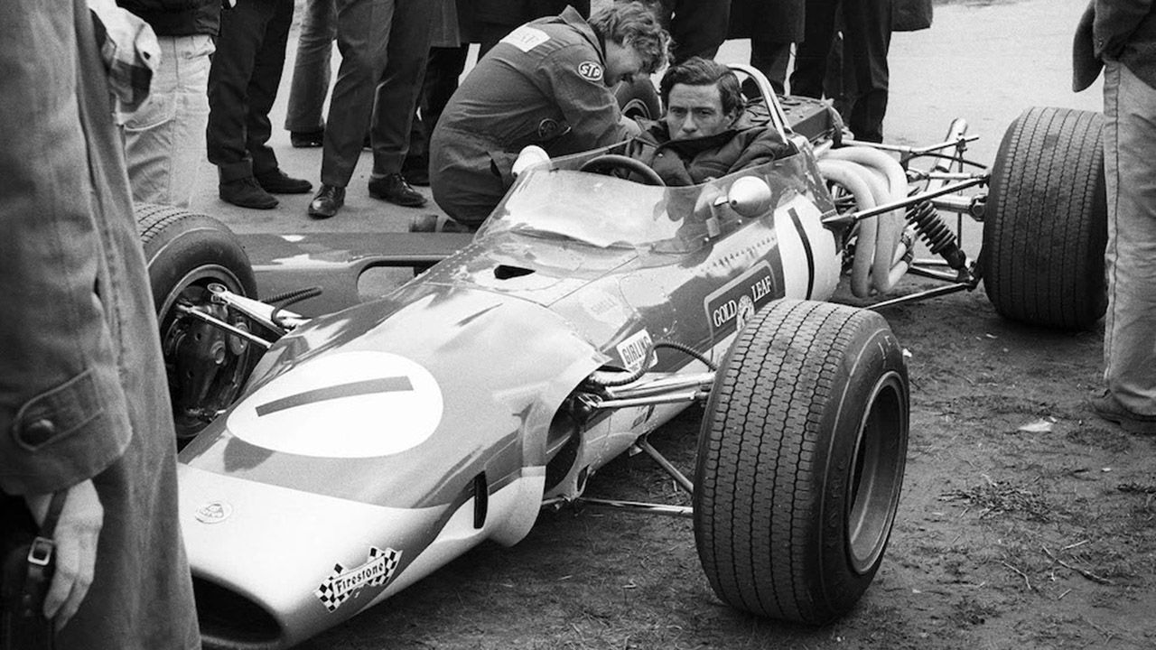 Hockenheim 1968, se dispone a salir a pista