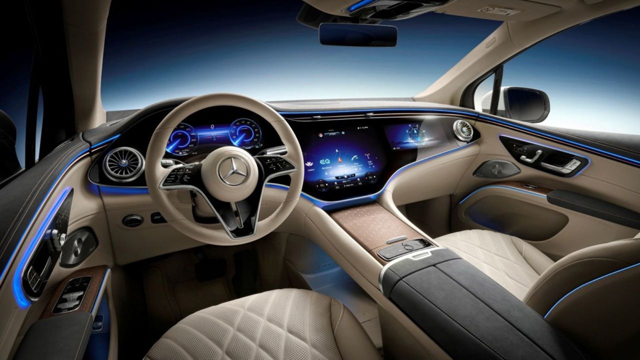 Mercedes EQS SUV - interior