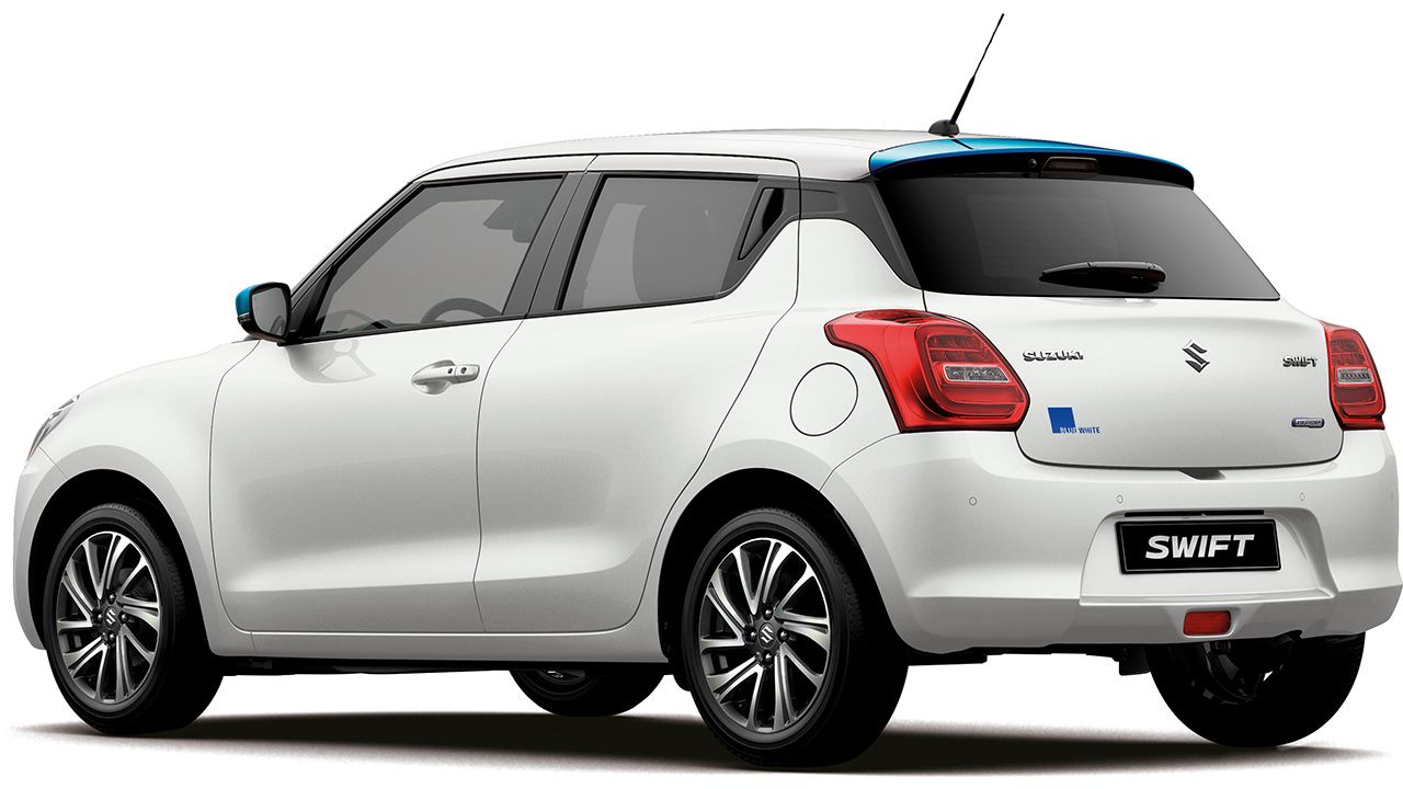 Suzuki Swift Blue&White - posterior