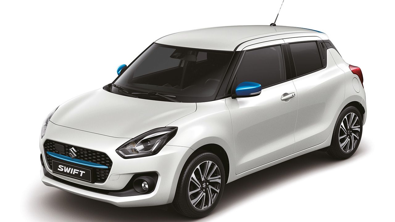 Suzuki Swift Blue&White