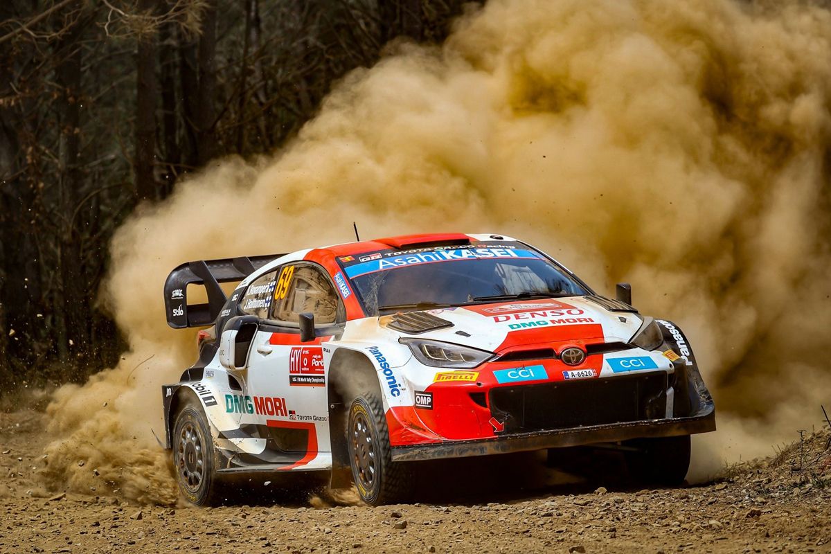 Elfyn Evans lidera el triplete de Toyota en un accidentado Rally de Portugal