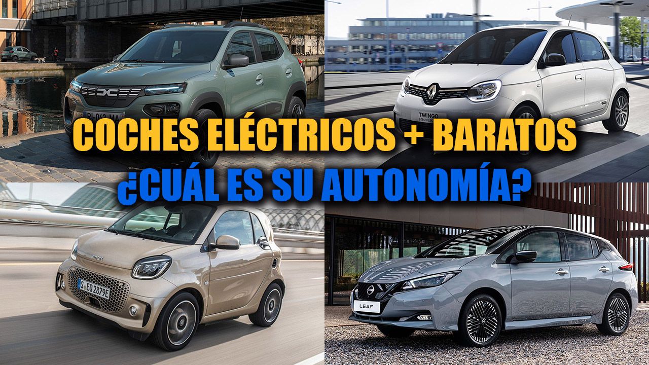 La autonomía de los 5 coches eléctricos más baratos que puedes comprar en España