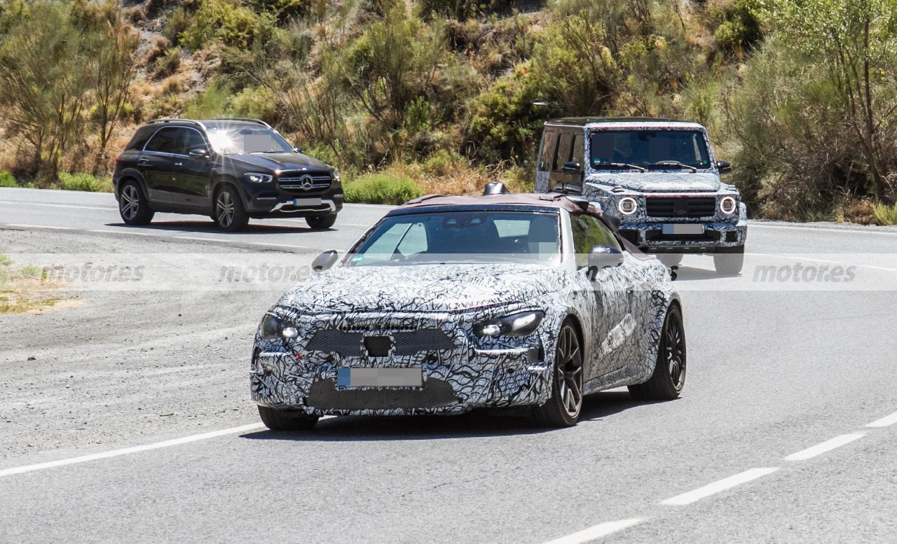 El futuro Mercedes-AMG CLE Cabrio traslada sus pruebas al caluroso sur de Europa