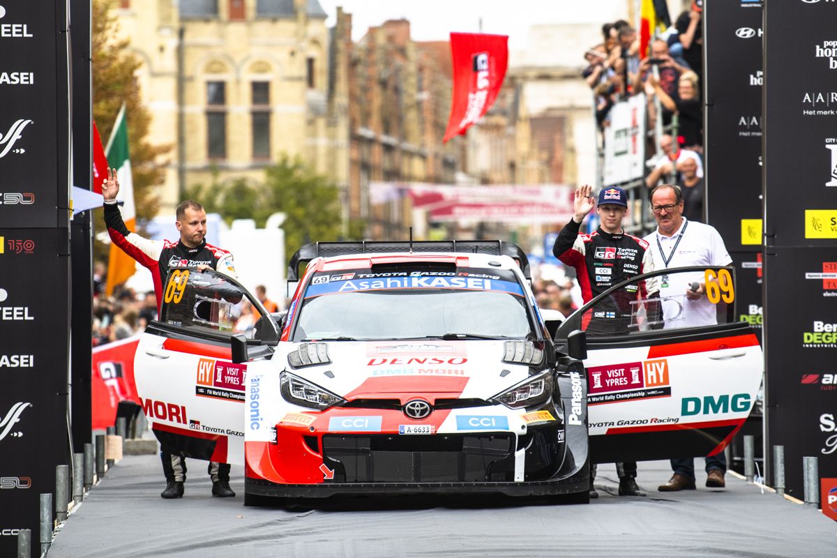 Kalle Rovanperä ve como su liderato se resiente en el Ypres Rally