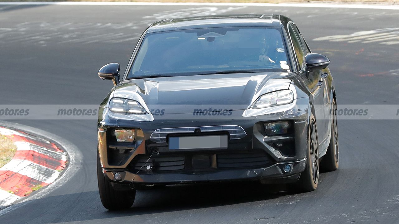 Porsche Macan EV - foto espía frontal