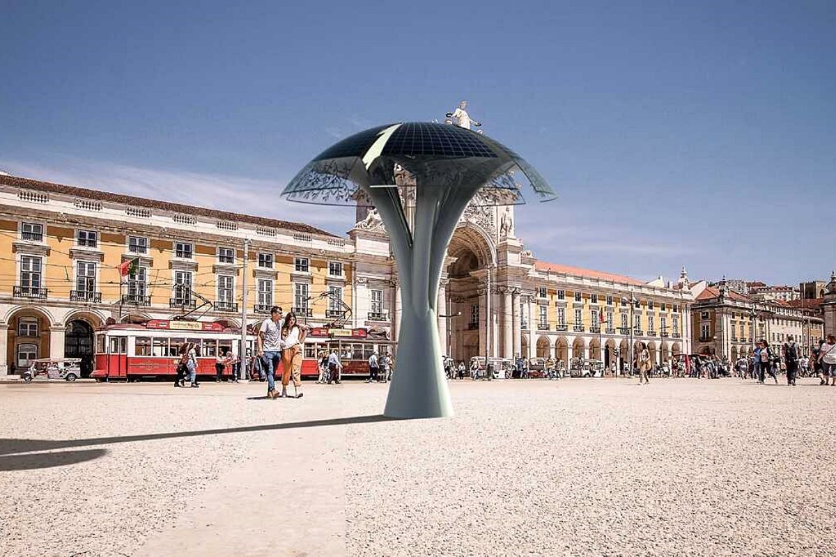 Lo último en estaciones de carga: un árbol solar nanotecnológico de 5 kW