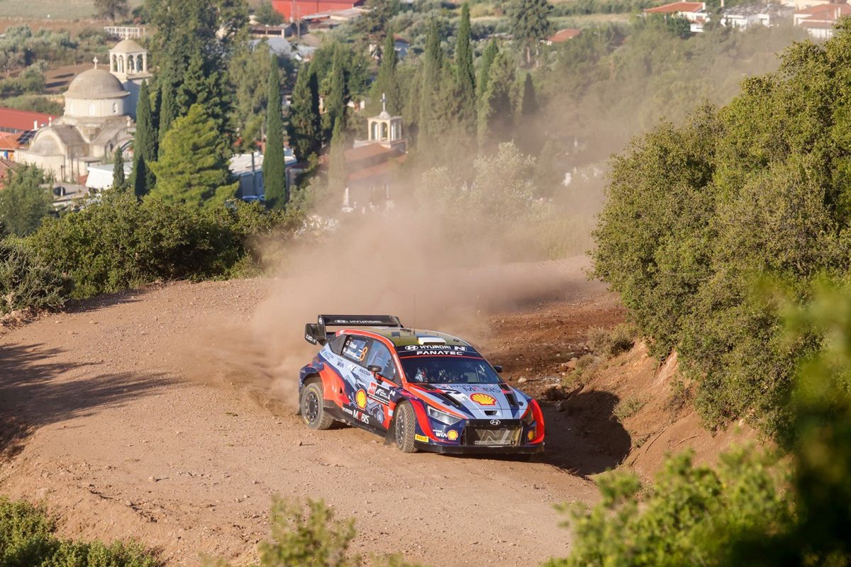 ¡Aviso en el shakedown! Ott Tänak y Hyundai van a por todas en el Acrópolis