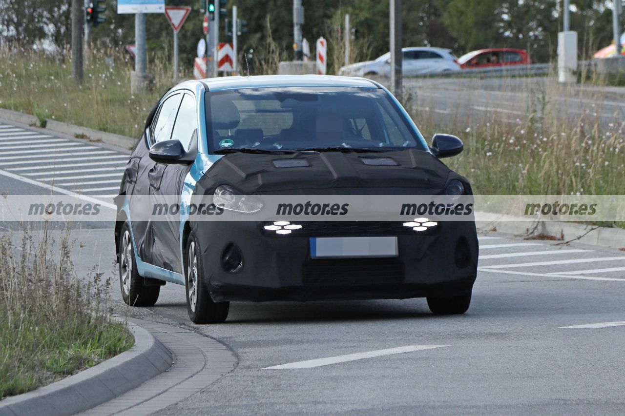 El revisado Hyundai i10 Facelift se deja ver en estas fotos espía